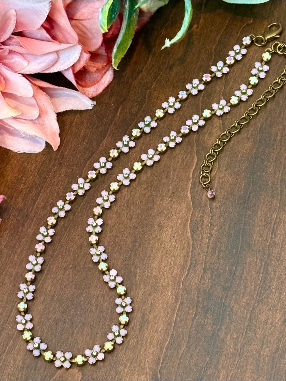 Lovely Pink Sorrelli Vintage Handcrafted Necklace - Picture 9 of 17